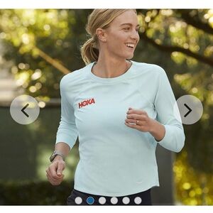 Hoka One One Women’s Performance Top 3/4 Sleeve Sky Blue